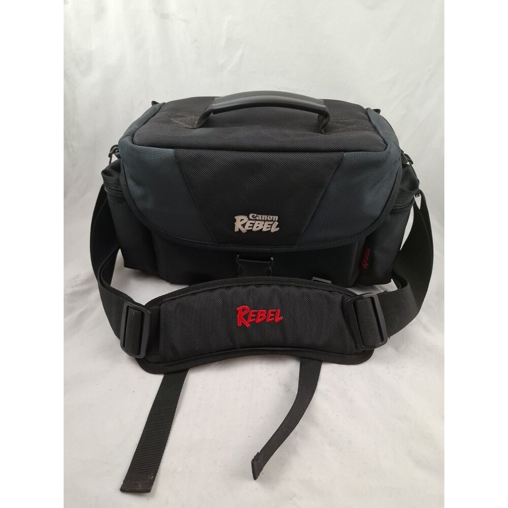 CANON REBEL CAMERA SOFT CUSHIONED CARRY BAG WITH SEPARATERS